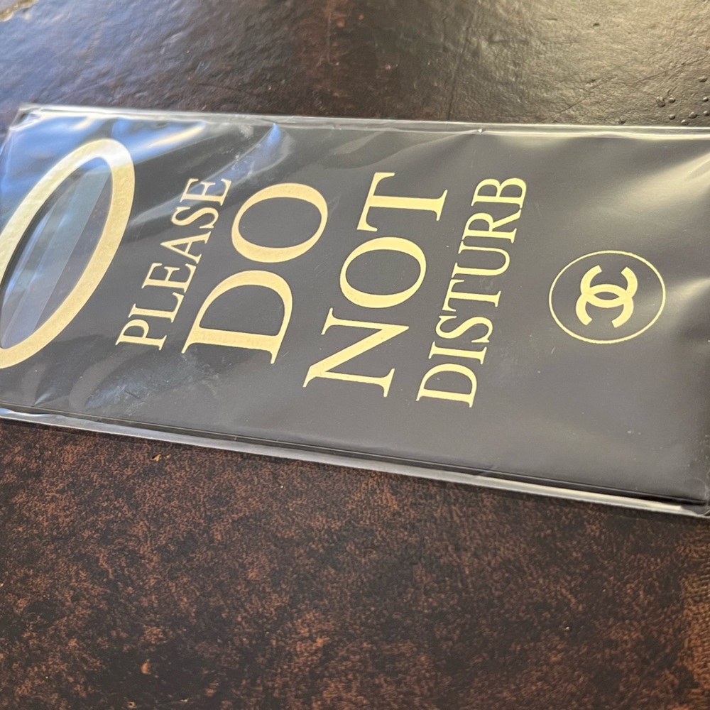 New Sealed CHANEL Please Do Not Disturb Door Sign COCO Mademoiselle